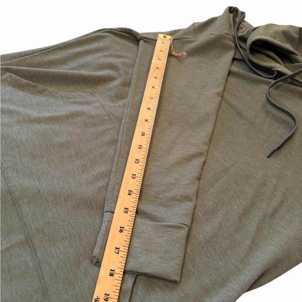 Athletic Works Ladies Dri More Green Heathered Hoodie-Pullover Sweater-Medium - Picture 5 of 12